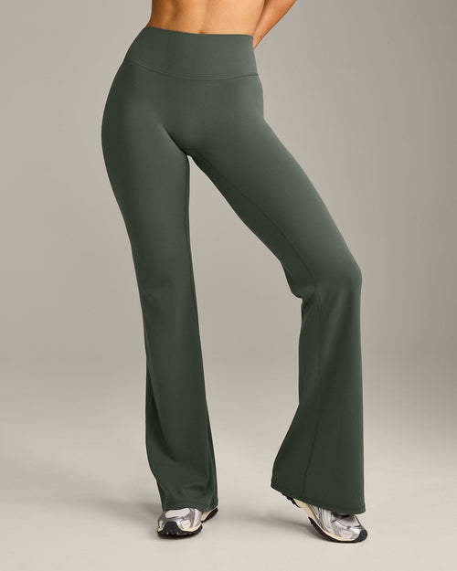 Oner Modal SoftMotion™ Flared Bottoms with Grey Logo | Dark Khaki