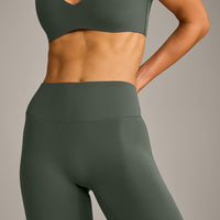 SoftMotion™ Flared Bottoms with Grey Logo | Dark Khaki