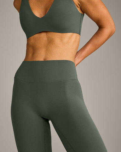SoftMotion™ Flared Bottoms with Grey Logo | Dark Khaki