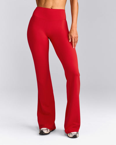 SoftMotion™ Flared Bottoms with Grey Logo | Fiery Red