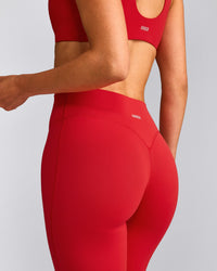 SoftMotion™ Flared Bottoms with Grey Logo | Fiery Red