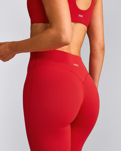 SoftMotion™ Flared Bottoms with Grey Logo | Fiery Red