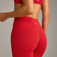 SoftMotion™ Flared Bottoms with Grey Logo | Fiery Red