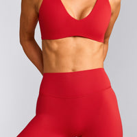 SoftMotion™ Flared Bottoms with Grey Logo | Fiery Red