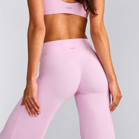 SoftMotion™ Straight Leg Bottoms with Grey Logo | Chalk Pink