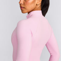 SoftMotion™ Mid Jacket with Grey Logo | Chalk Pink