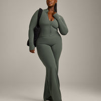 SoftMotion™ Mid Jacket with Grey Logo | Dark Khaki