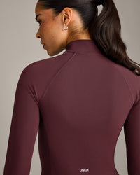 SoftMotion™ Mid Jacket with Grey Logo | Velvet Mocha