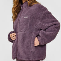 Fleece Jacket with Chest Pocket | Vintage Purple