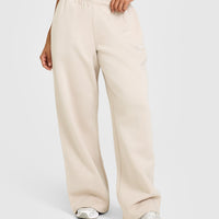 Foundations Oversized Straight Leg Joggers | Sand