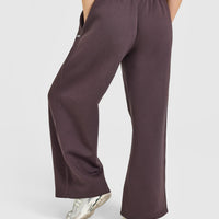 Foundations Oversized Straight Leg Joggers | Umber Brown