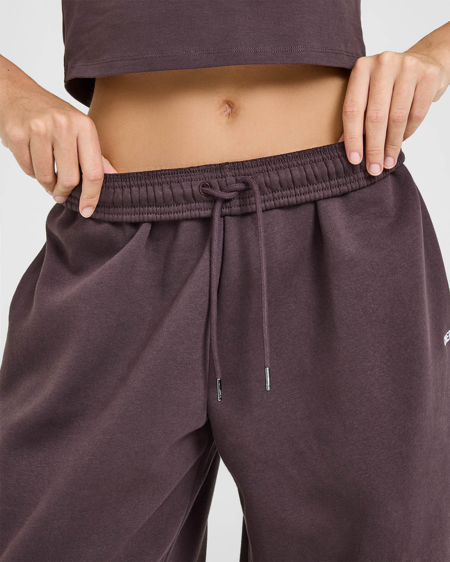 Foundations Oversized Straight Leg Joggers | Umber Brown