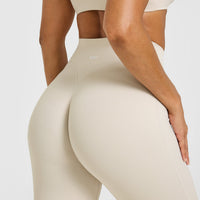 SoftMotion™ Flared Bottoms with White Logo | Sand