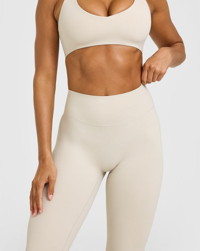 SoftMotion™ Flared Bottoms with White Logo | Sand