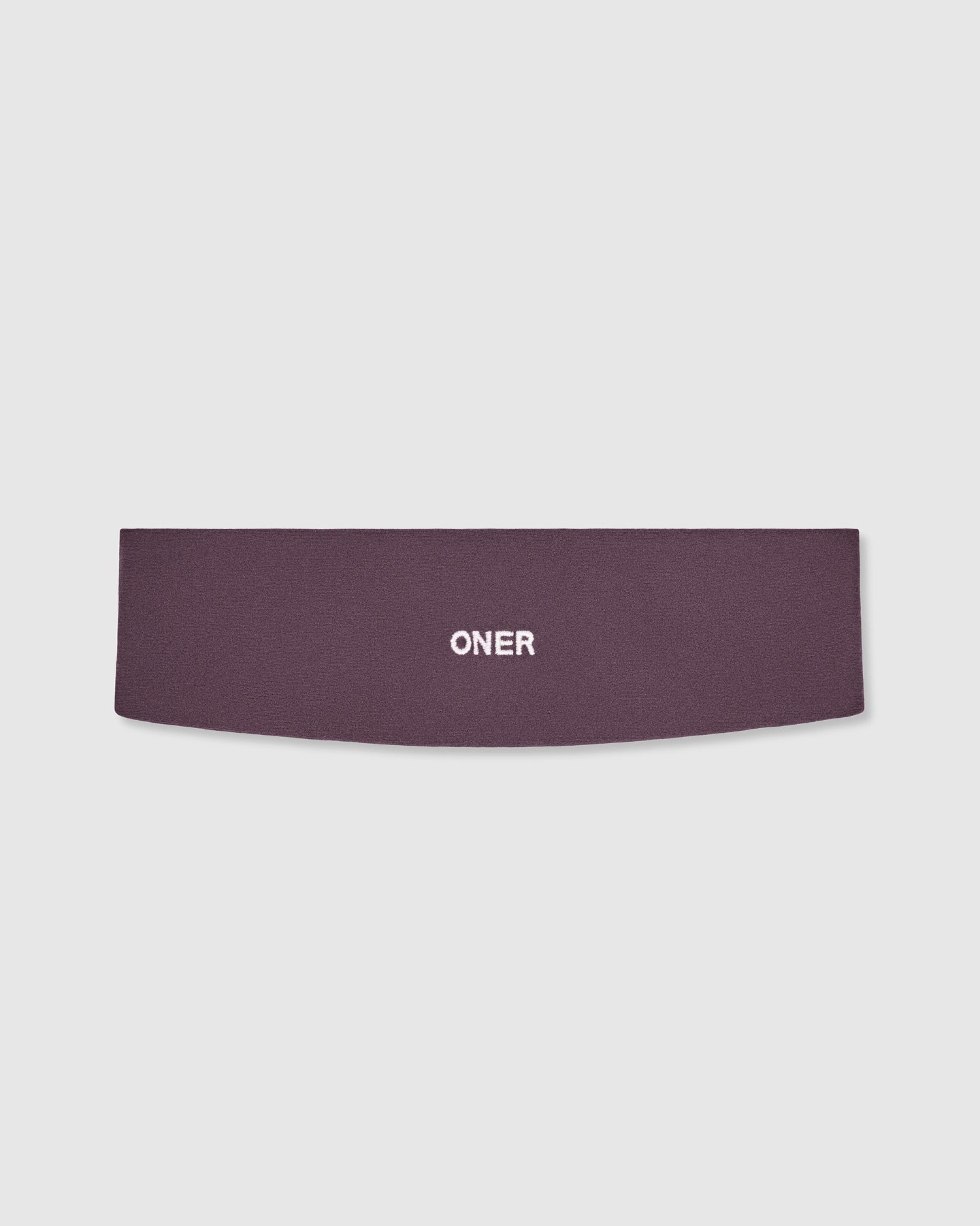 SoftMotion™ Headband with White Logo | Dark Umber Brown
