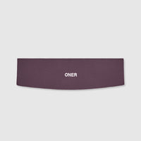 SoftMotion™ Headband with White Logo | Dark Umber Brown