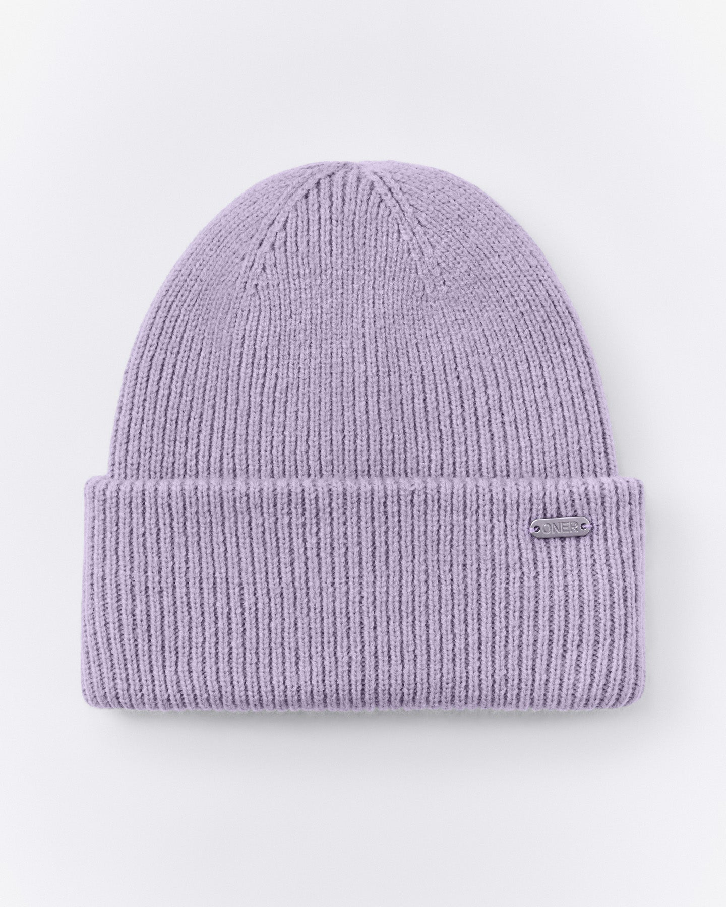 Wool Rib Knit Beanie | Lavender Purple
