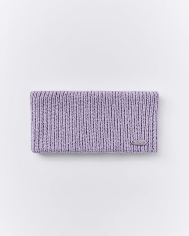 Wool Rib Knit Headband | Lavender Purple