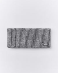 Wool Rib Knit Headband | Grey Marl