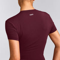 Mellow™ Motion Crew Neck Mid Top | Cherry Lacquer Purple