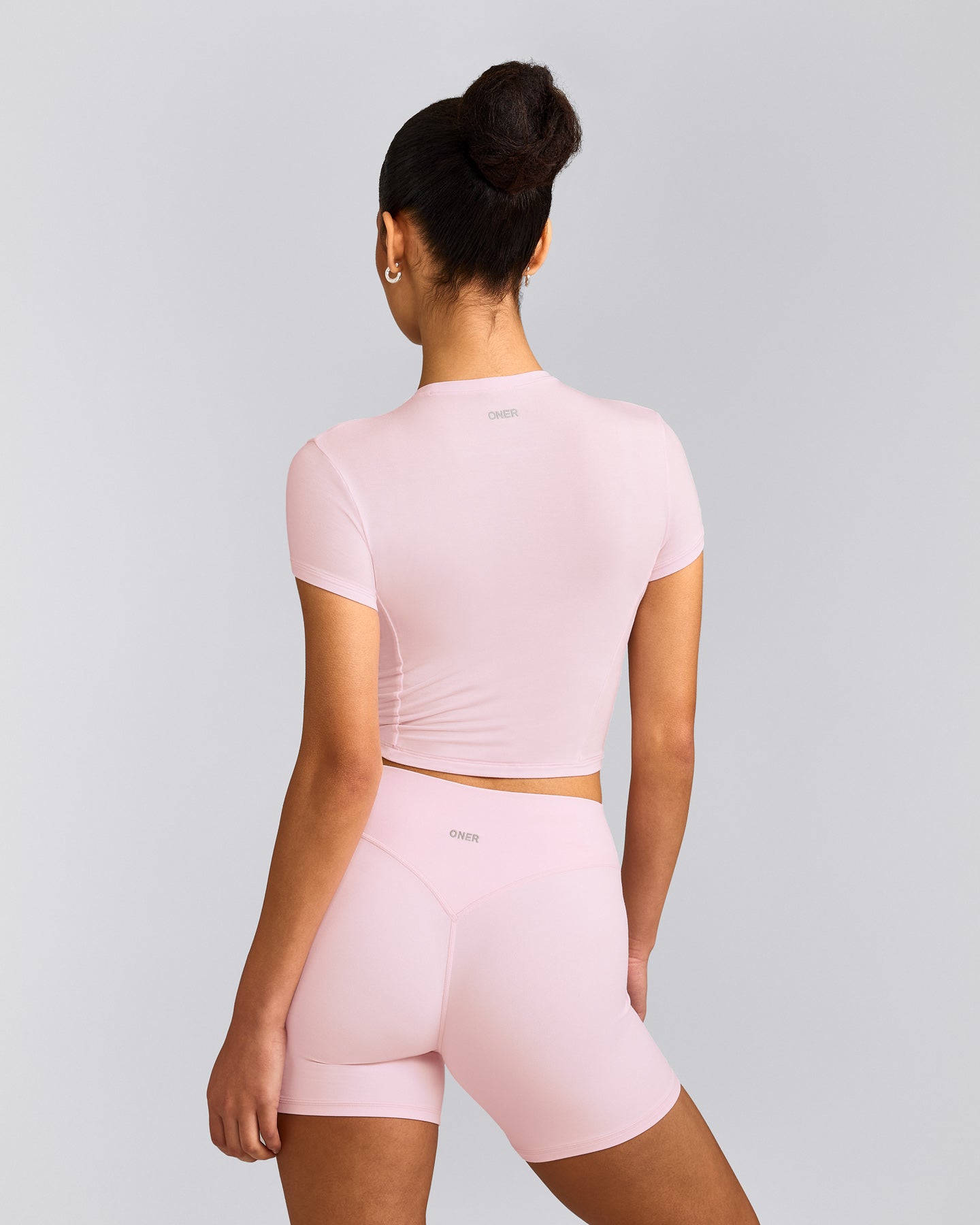 Mellow™ Motion Crew Neck Mid Top | Soft Girl Pink