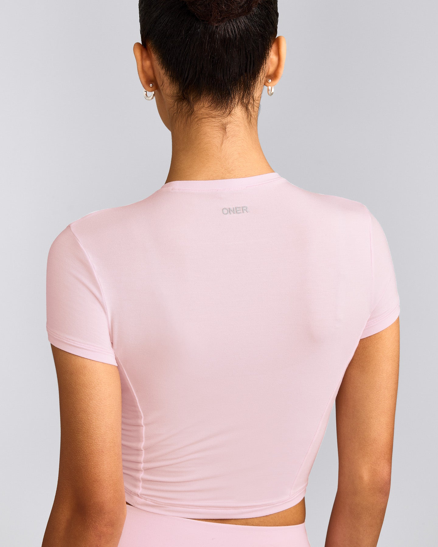Mellow™ Motion Crew Neck Mid Top | Soft Girl Pink