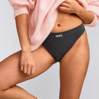 Seamless Thong | Charcoal Marl