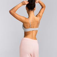 Seamless Strappy Bralette | Grey Marl