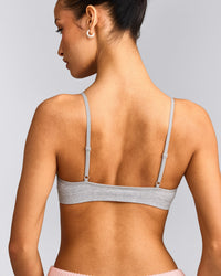 Seamless Strappy Bralette | Grey Marl