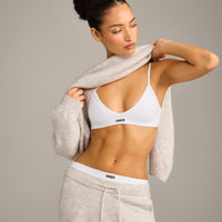 Seamless Strappy Bralette | White