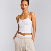 Seamless Strappy Vest | White