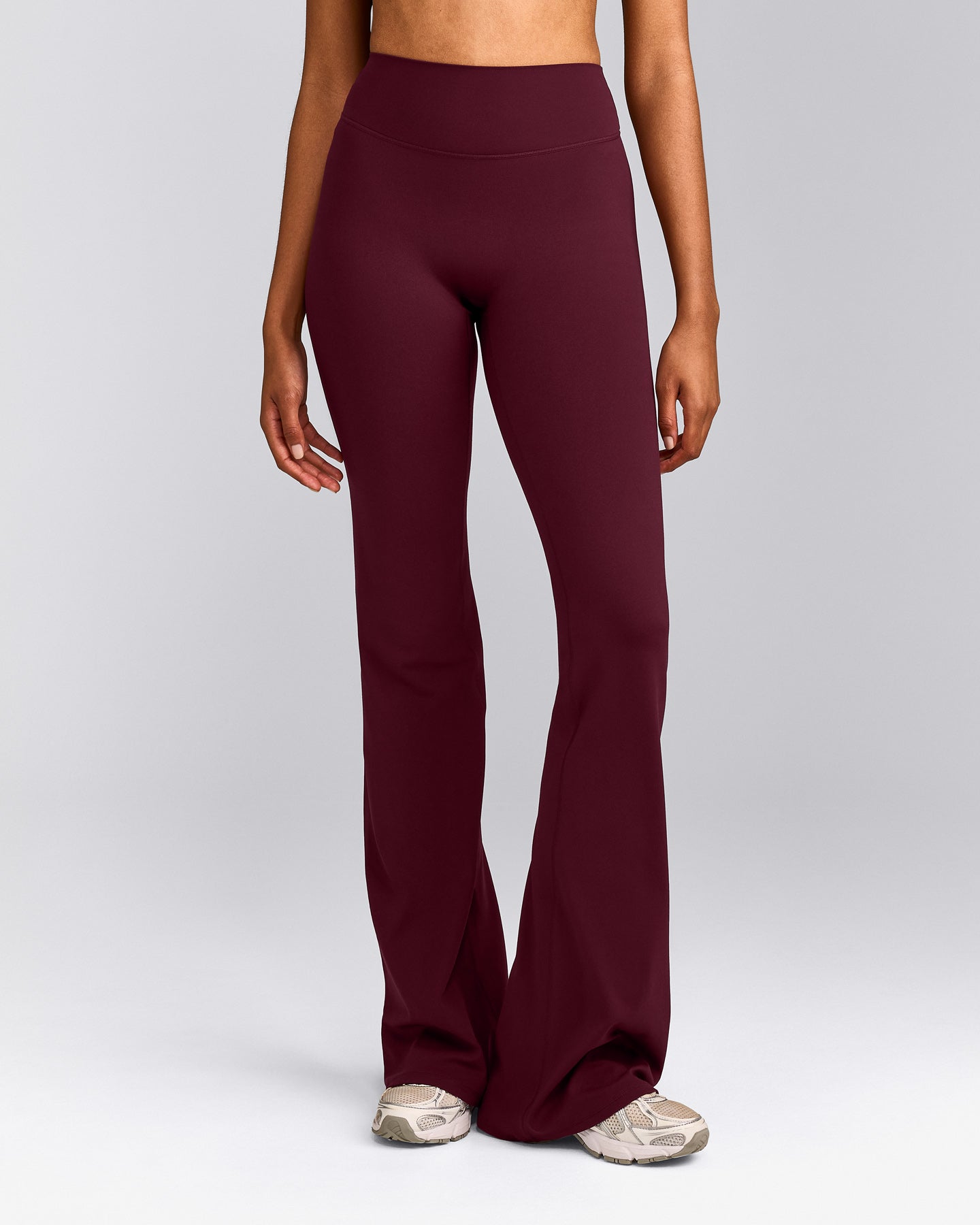 SoftMotion™ Flared Bottoms with Grey Logo | Cherry Lacquer Purple