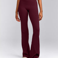 SoftMotion™ Flared Bottoms with Grey Logo | Cherry Lacquer Purple
