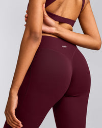 SoftMotion™ Flared Bottoms with Grey Logo | Cherry Lacquer Purple