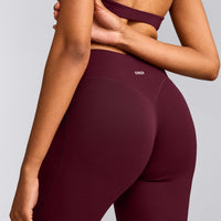 SoftMotion™ Flared Bottoms with Grey Logo | Cherry Lacquer Purple