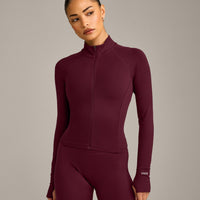 SoftMotion™ Mid Jacket with Grey Logo | Cherry Lacquer Purple