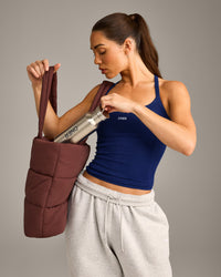 Mellow™ Rib Racer Back Vest with Built in Bra Shelf | Varsity Blue