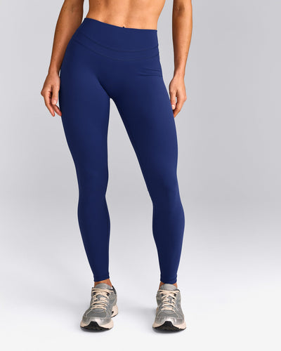 UnifiedMove™ High Waisted Leggings with Reflective Logo | Varsity Blue