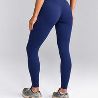UnifiedMove™ High Waisted Leggings with Reflective Logo | Varsity Blue