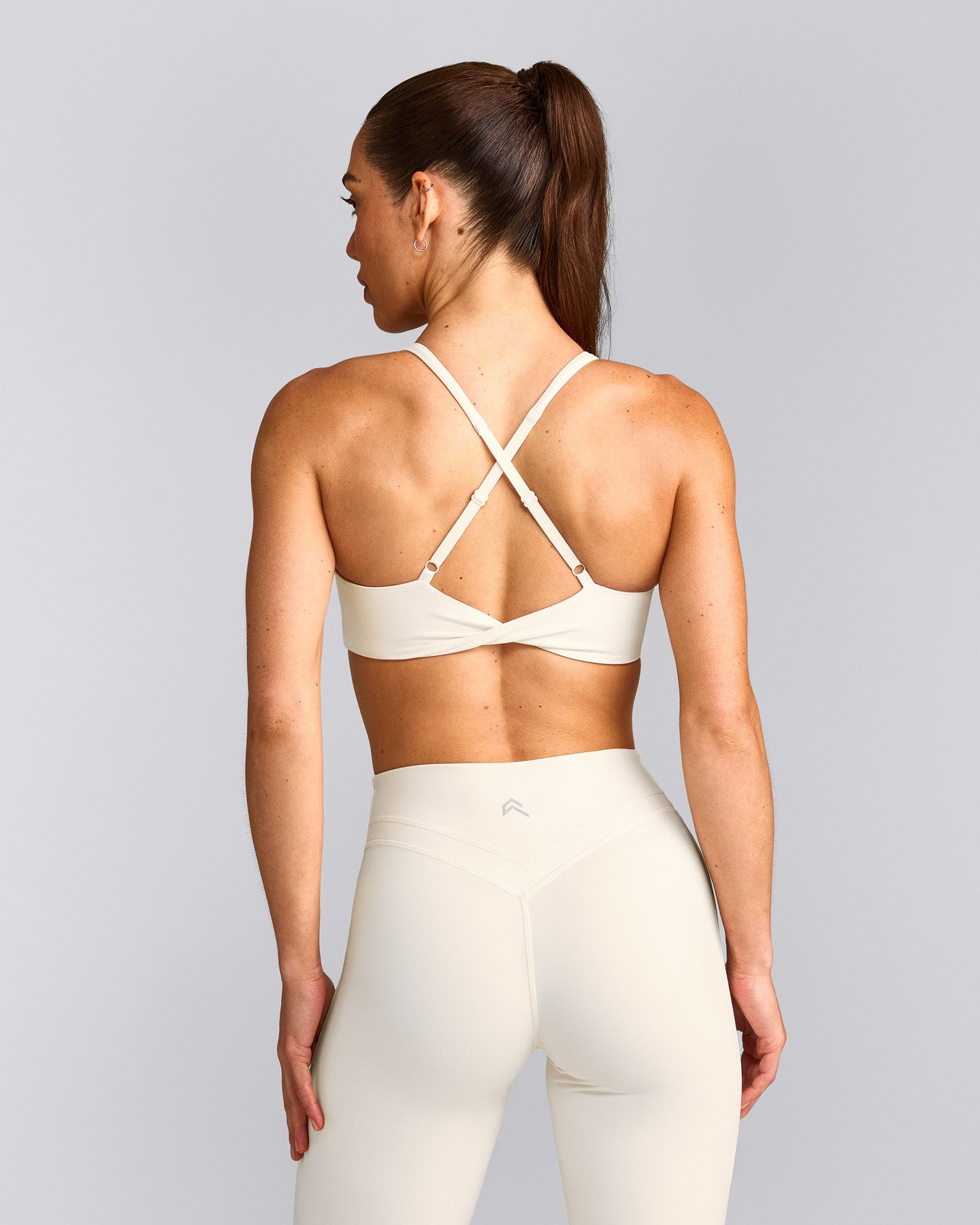UnifiedMove™ Micro Bralette with Reflective Logo | Marshmallow White