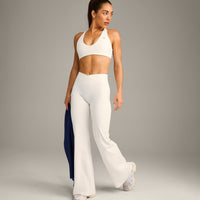 UnifiedMove™ Micro Bralette with Reflective Logo | Marshmallow White