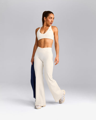UnifiedMove™ Micro Bralette with Reflective Logo | Marshmallow White