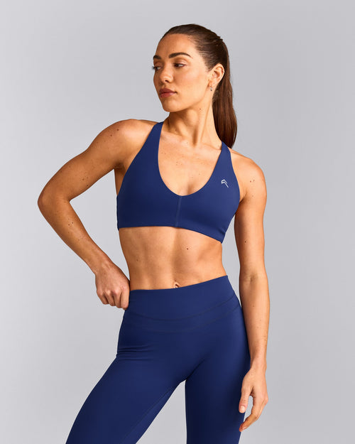 UnifiedMove™ Micro Bralette with Reflective Logo | Varsity Blue