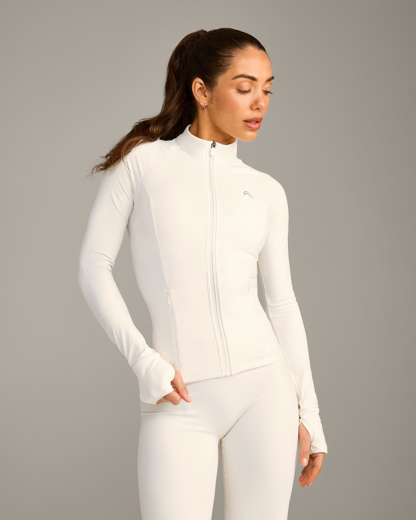 UnifiedMove™ Pocket Jacket with Reflective Logo | Marshmallow White