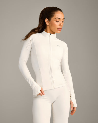 UnifiedMove™ Pocket Jacket with Reflective Logo | Marshmallow White