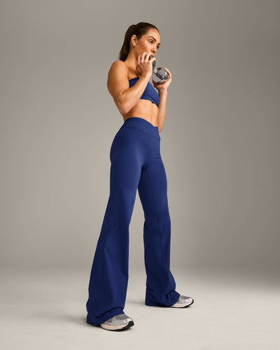 UnifiedMove™ Wrap Flared Bottoms with Reflective Logo | Varsity Blue