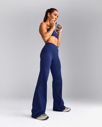 UnifiedMove™ Wrap Flared Bottoms with Reflective Logo | Varsity Blue