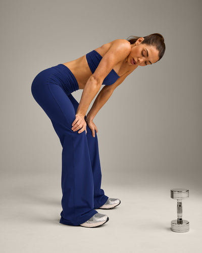 UnifiedMove™ Wrap Flared Bottoms with Reflective Logo | Varsity Blue