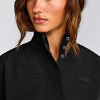 Cropped Bomber Jacket | Black