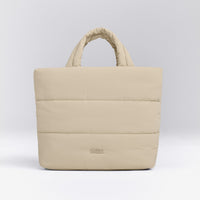 Quilted Midi Tote | Oatmeal